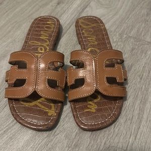 Sam Edelman bay slide sandals tan brown 8.5